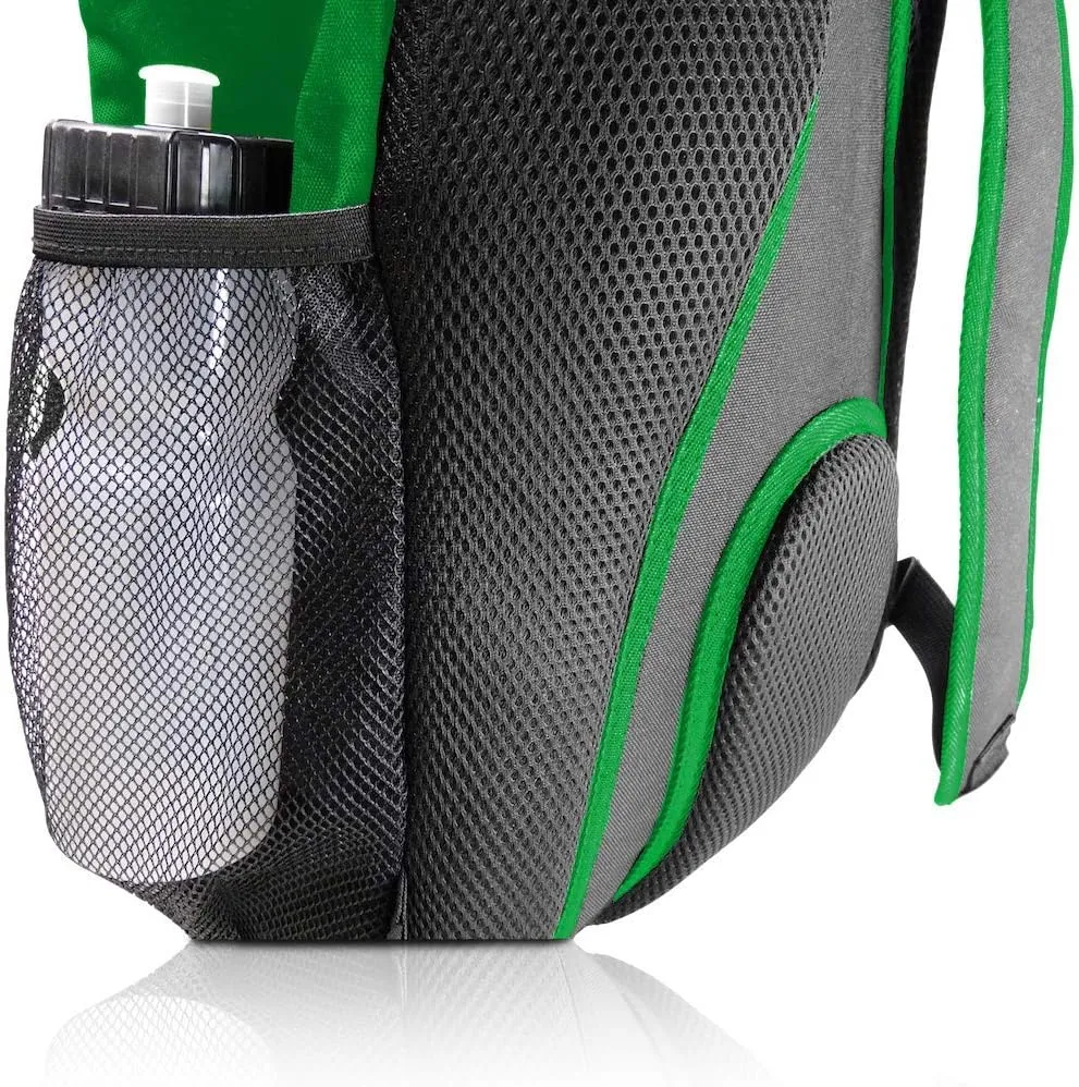 Soccer Backpack with Ball Holder Compartment - for Boys & Girls | Bag Fits All Soccer Equipment & Gym Gear (Black)