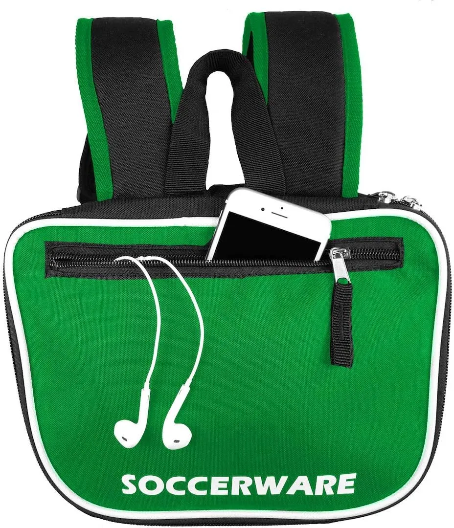 Soccer Backpack with Ball Holder Compartment - for Boys & Girls | Bag Fits All Soccer Equipment & Gym Gear (Black)