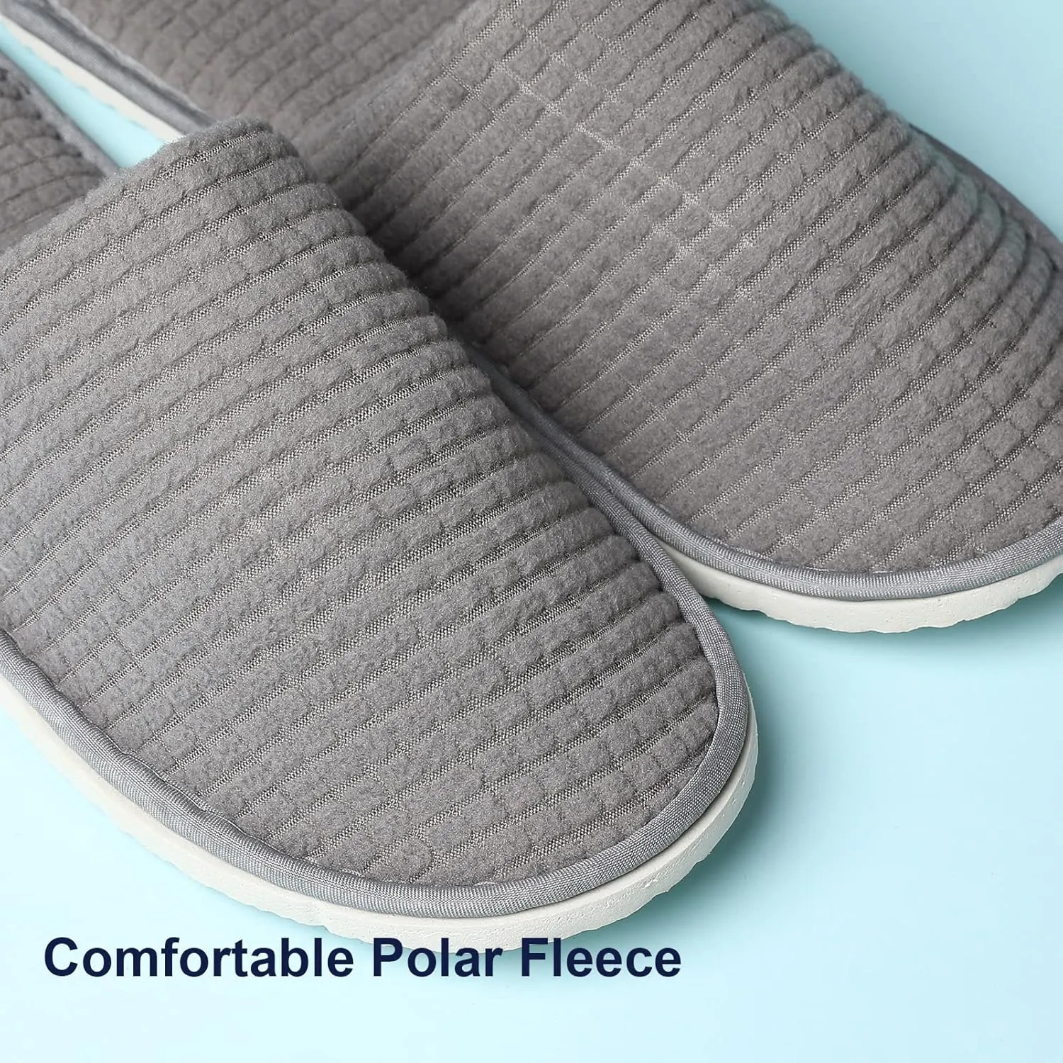 SPA Guest Slippers, 6/12 Pairs Reusable Washable Unisex Spa Slippers for Hotel Bedroom Wedding Party Travel