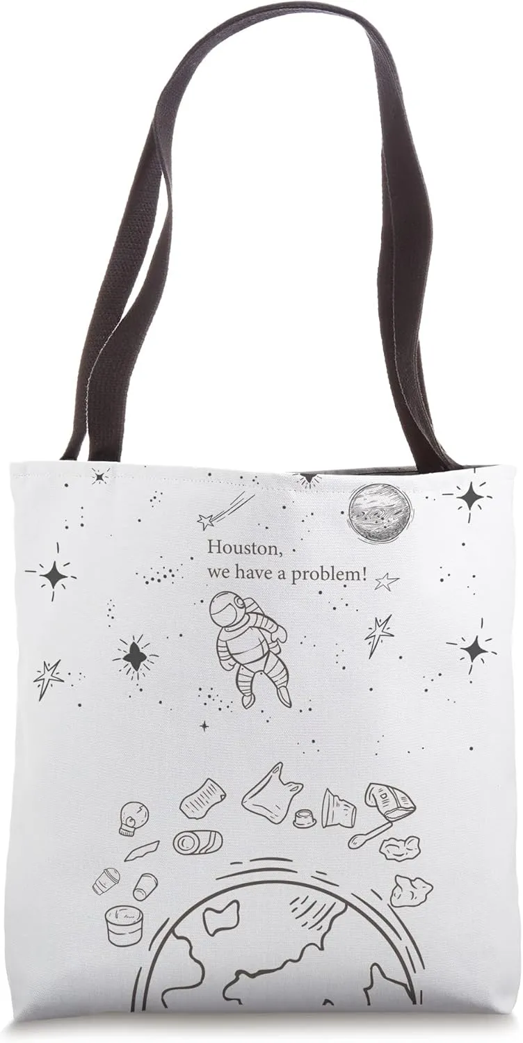 Space Astronaut Galaxy Aesthetic Environmentalist Tote Bag