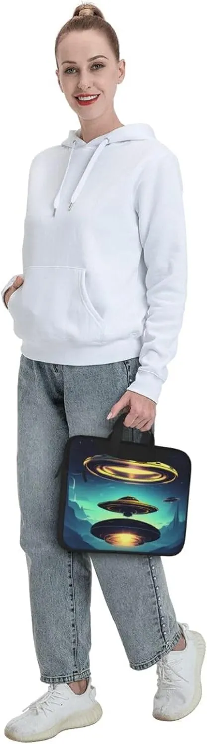 Spacecraft descend Ultra-thin portable shoulder laptop bag Stylish and Protective Shockproof soft lining