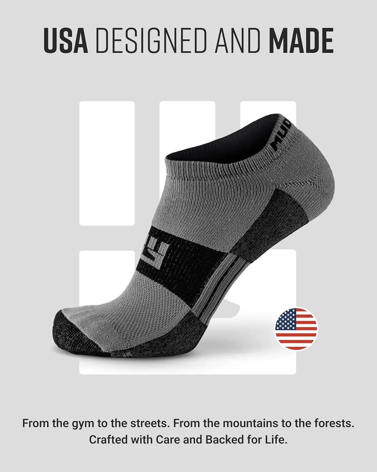 Spartan Race No-Show Running Socks, Cushioned, Non-Slip, Breathable Compression Athletic Ankle Socks, 2-Pack