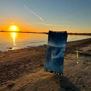 Special Lemon Microfibre Beach Towel - Surfer Dog