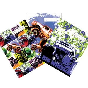 Spencil 1B5 Book Cover Big Wheels II Pack of 3