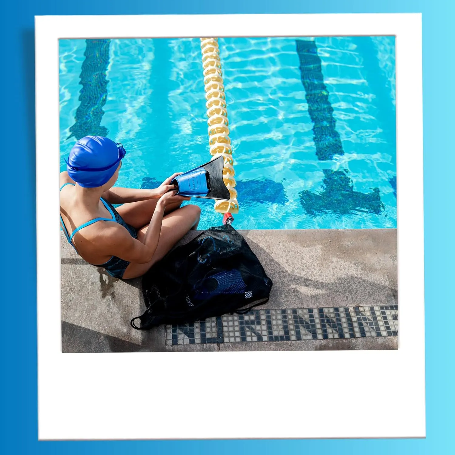 Sporti Swimming Equipment Bags, Mesh Drawstring Backpack,Swim Bag for Swimmers,Mesh Backpack for Beach