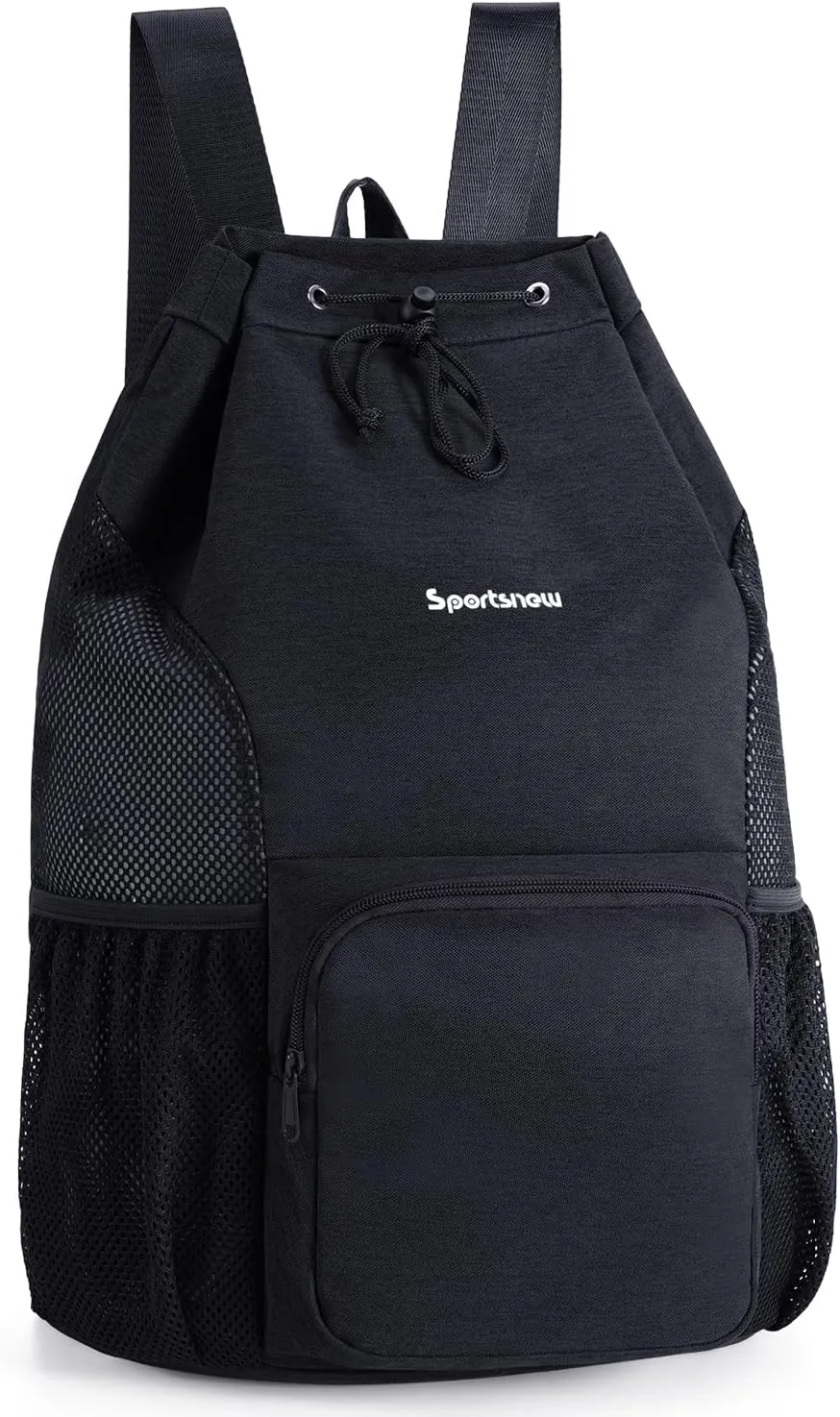 sportsnew Swim Bag Mesh Beach Drawstring Backpack with Wet Pocket, Drawstring Bag for Swimming, Gym, Pool, Workout Gear, Beach Volleyball Backpack for Women Men