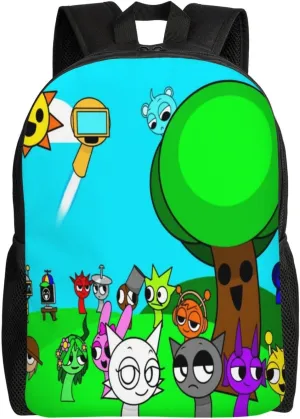 Sprunki Backpack, Oxford Cloth Travel Backpack, Sturdy And Durable