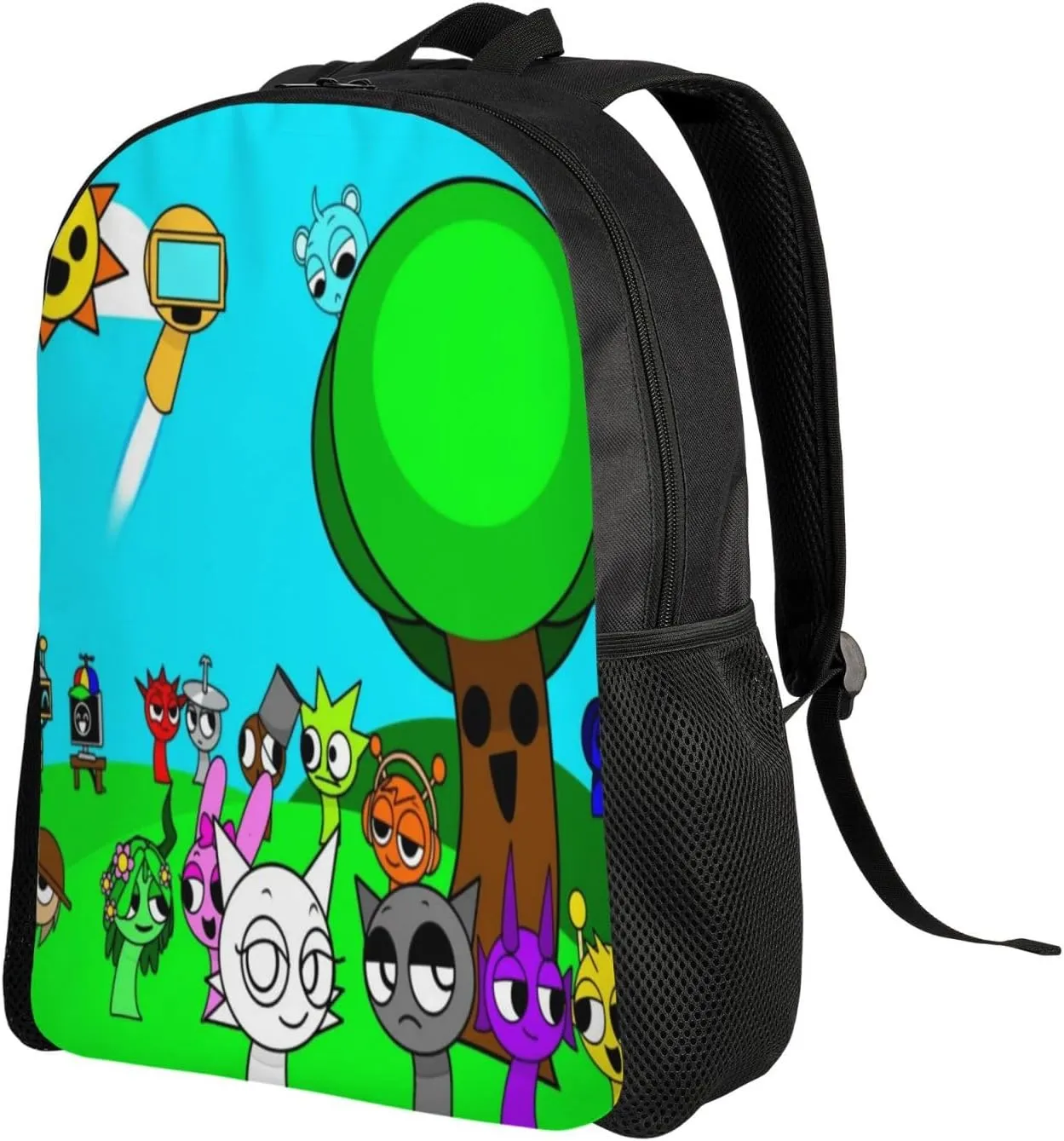 Sprunki Backpack, Oxford Cloth Travel Backpack, Sturdy And Durable
