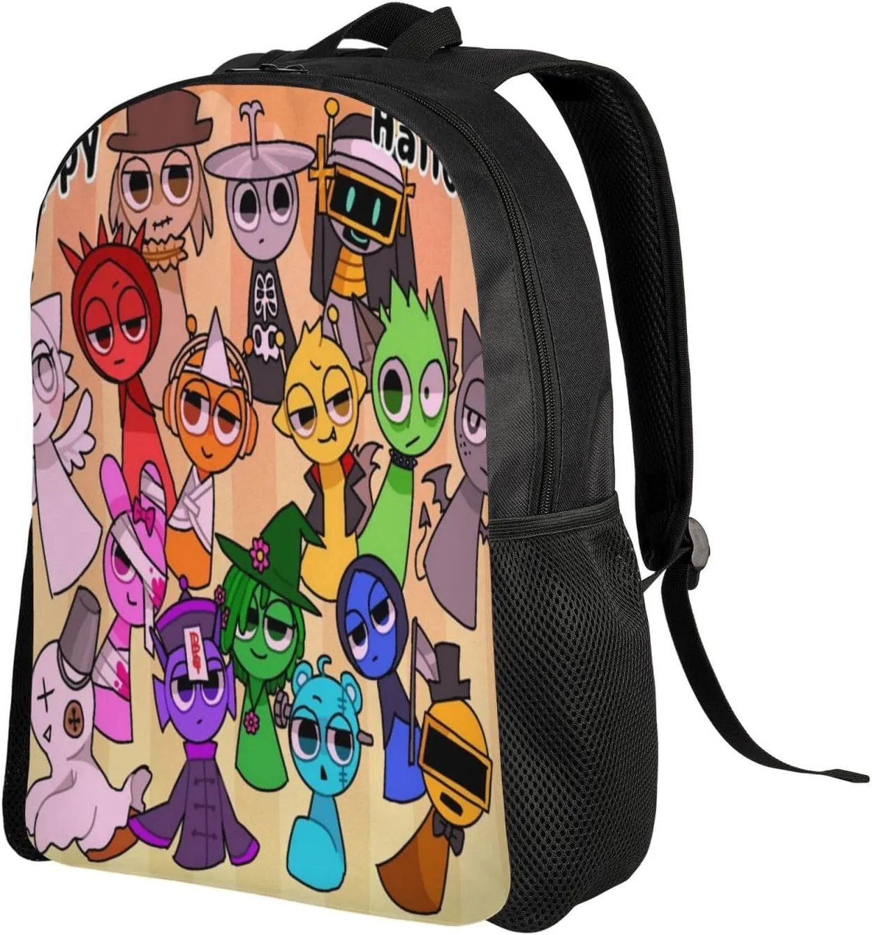 Sprunki Backpack, Oxford Cloth Travel Backpack, Sturdy And Durable