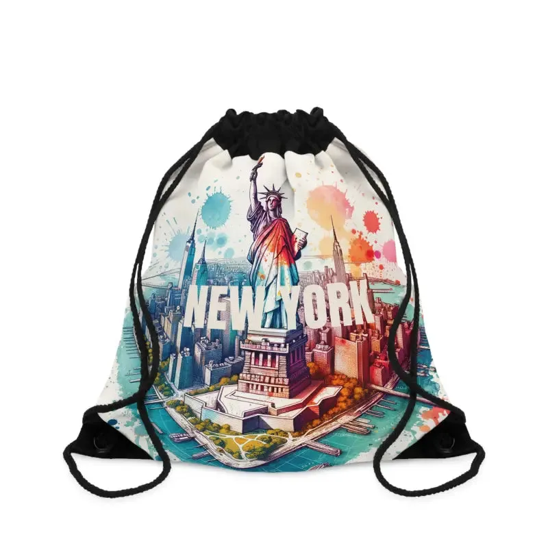 Statue of Liberty Drawstring Bag for Trendy Fashion