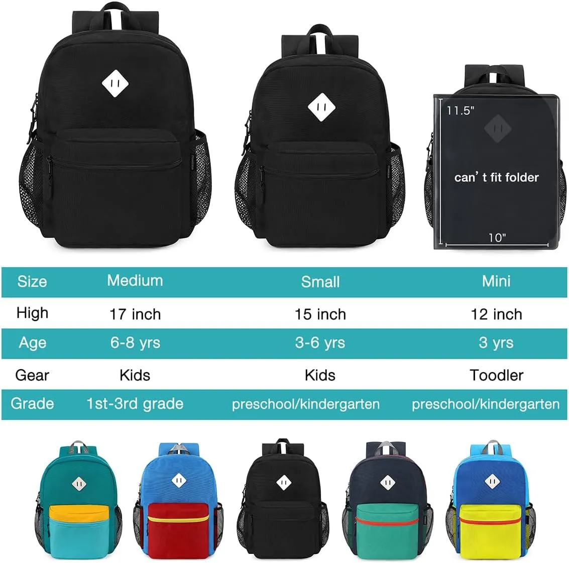STEAMEDBUN Kids Backpack for Boys,Kindergarten Backpack for Toddler Boys Age 3-6
