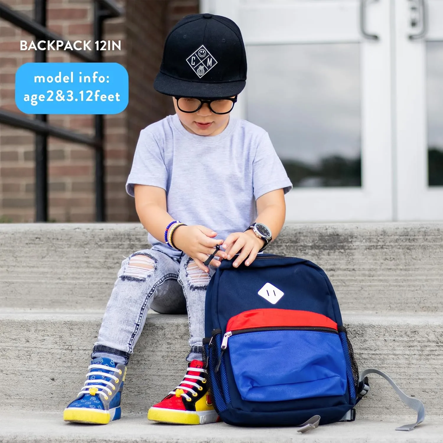 STEAMEDBUN Toddler Backpack for Boys 2-4,Kindergarten Backpack for Boys,Preschool Backpack,Mini