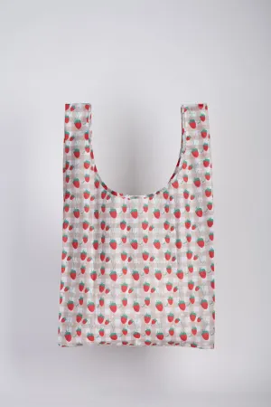 STRAWBERRY GINGHAM- Reusable Bag