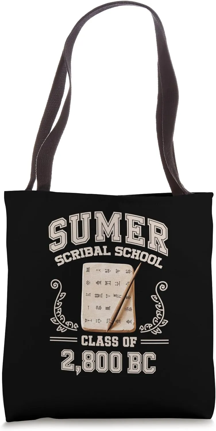Sumer Scribal School Funny History Tote Bag
