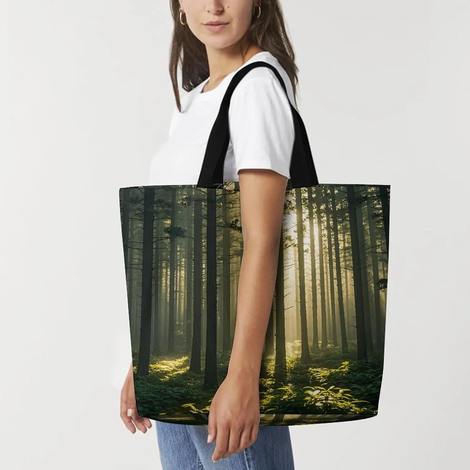 Sunset in Budapest Tote Bag for Women Reusable Grocery Shoulder Bag Shopping Bags for Travel, Groceries