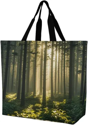 Sunset in Budapest Tote Bag for Women Reusable Grocery Shoulder Bag Shopping Bags for Travel, Groceries