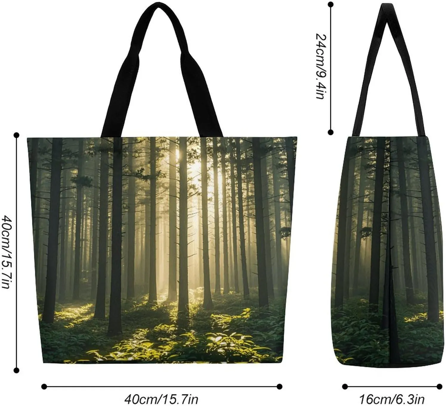 Sunset in Budapest Tote Bag for Women Reusable Grocery Shoulder Bag Shopping Bags for Travel, Groceries