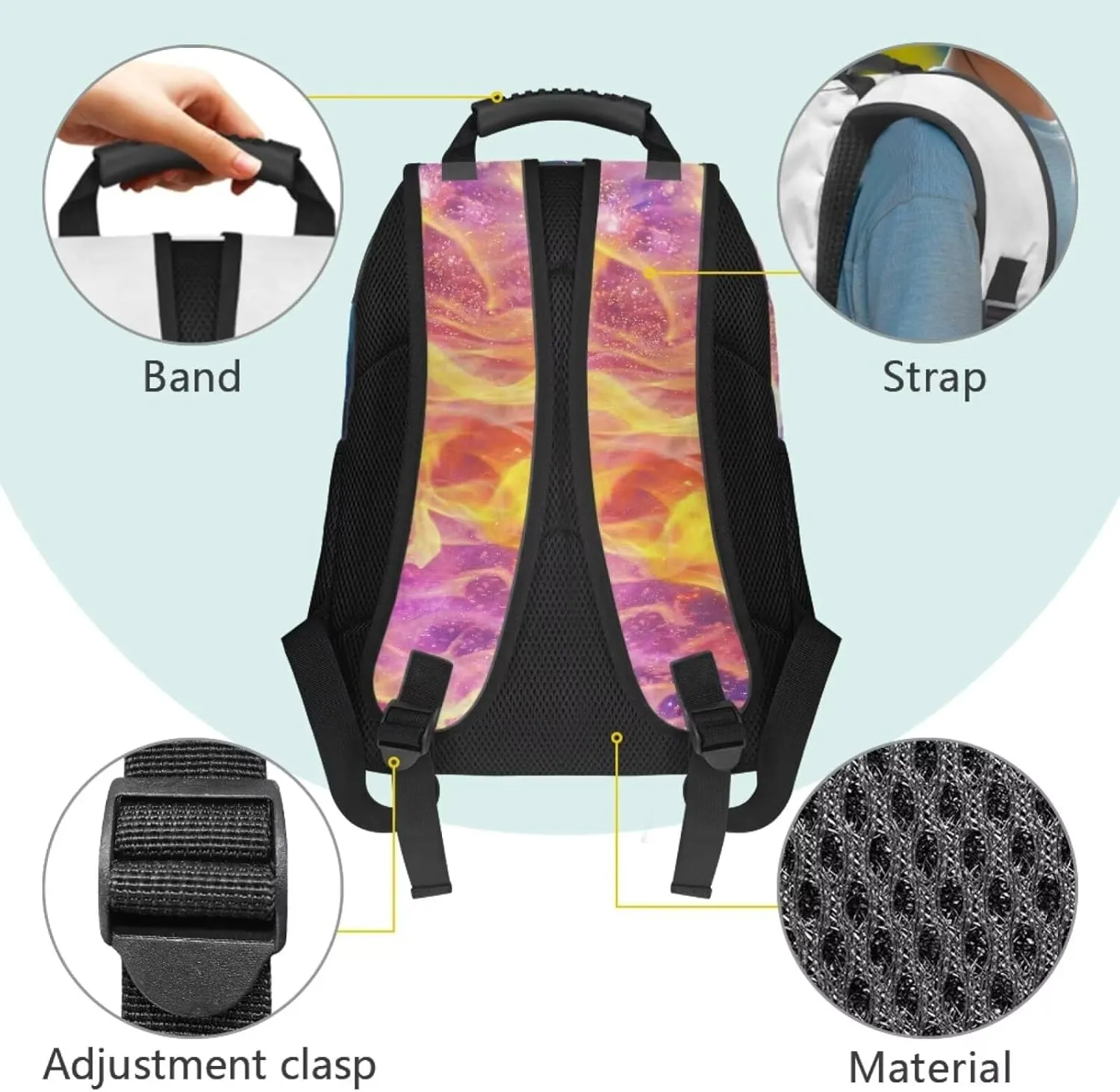 Suobstales Soccer Fire Water Print Kids School Backpack for Boys Teenage Kindergarten Primary School Shoulder Bag Backpacks Teens Casual Travel Daypack Junior School Student Backpack