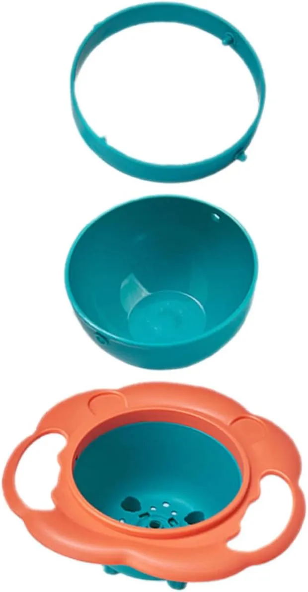 SUPVOX Innovative Boys and Girls 360° Rotating Bowl Leakproof for Toddlers Easy to