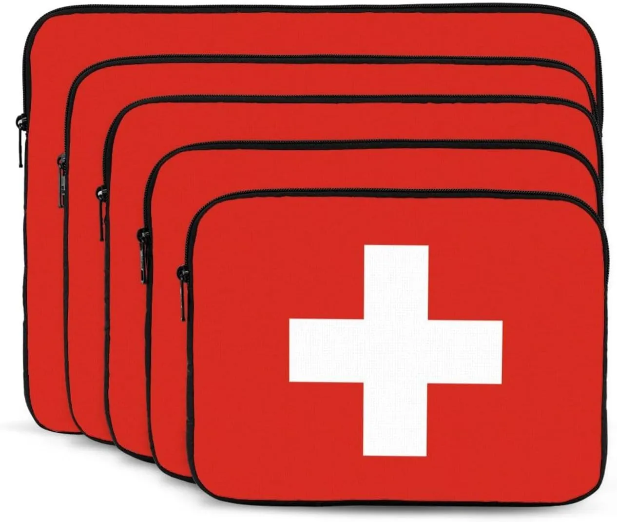 Swiss Flag Laptop Inner Bag Laptop Sleeve Case Briefcase Carrying Laptop Cover