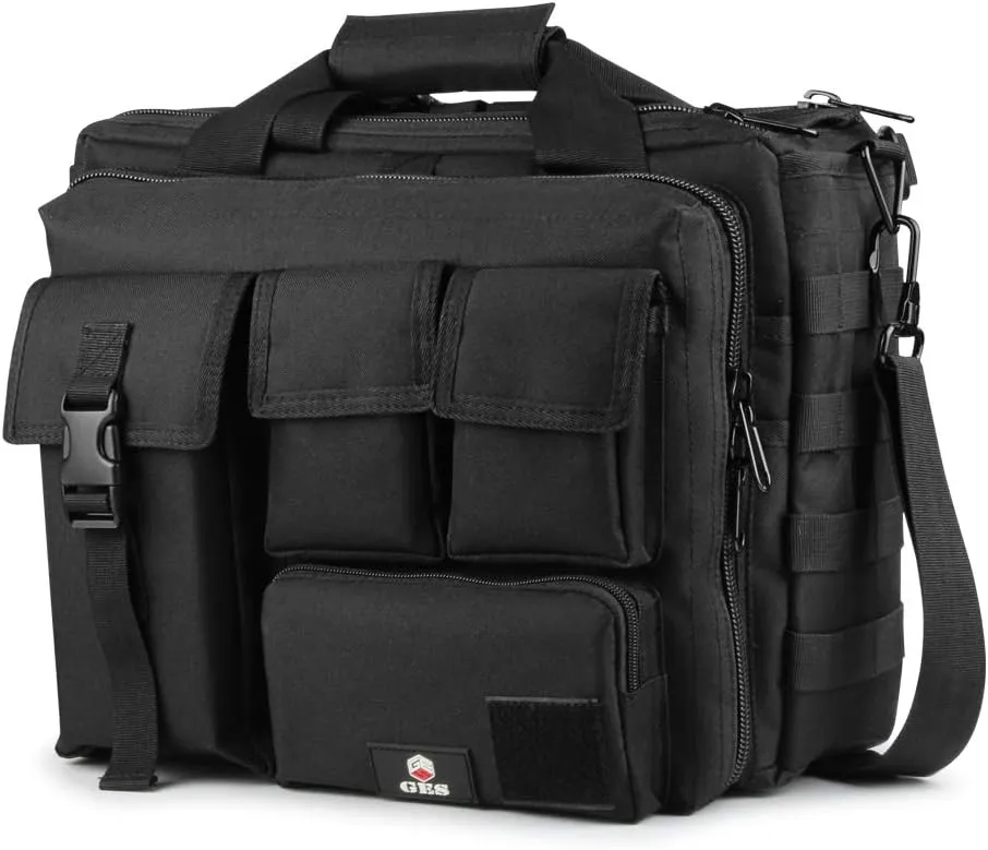 Tactical Briefcase, GES 15.6 Inch Men's Messenger Bag Military Briefcase for Men