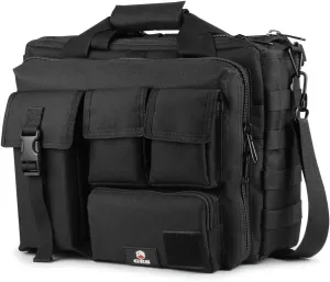 Tactical Briefcase, GES 15.6 Inch Men's Messenger Bag Military Briefcase for Men