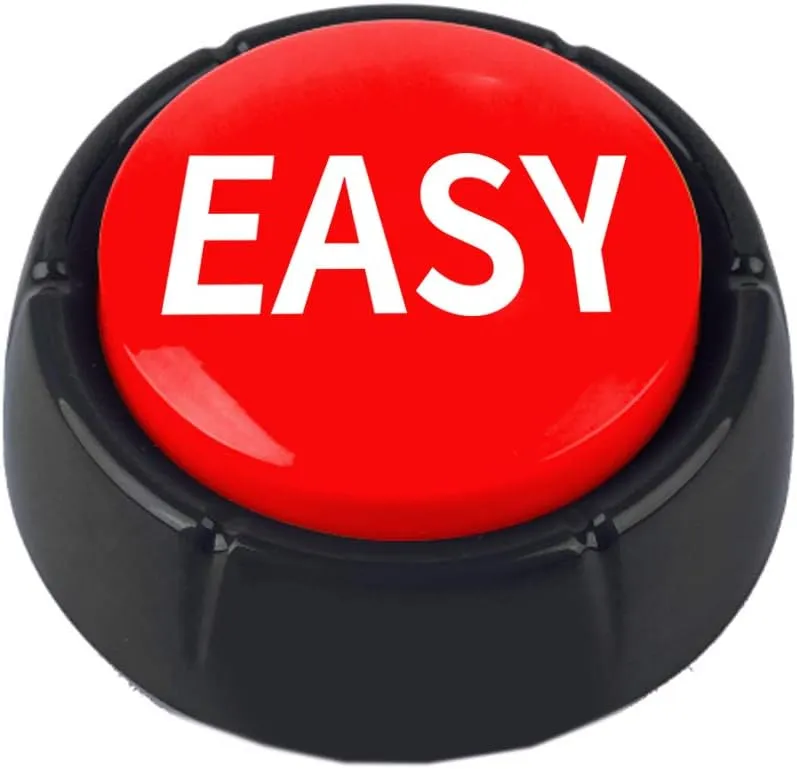 Talking Button,Button-Complete Red/Black (Easy)