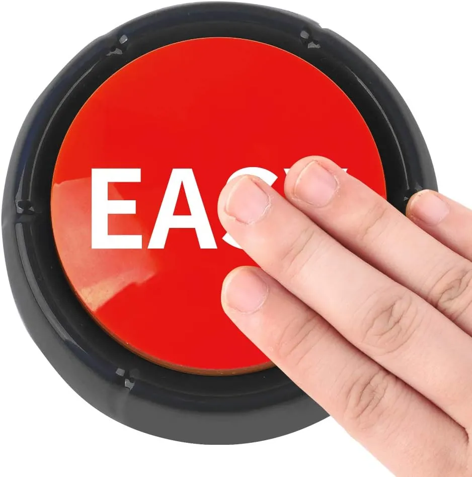 Talking Button,Button-Complete Red/Black (Easy)