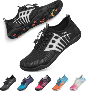 Tanamo Water Shoes for Women Men Quick Dry Swim Beach Barefoot River Aqua Shoes for Hiking Boating Camping Grounding Surfing