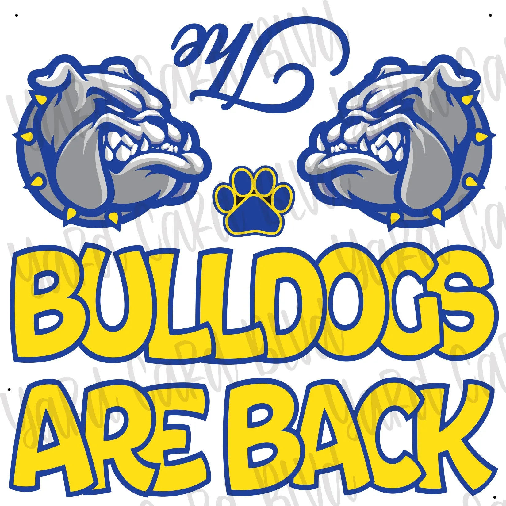 The Bulldogs Are Back Half Sheet