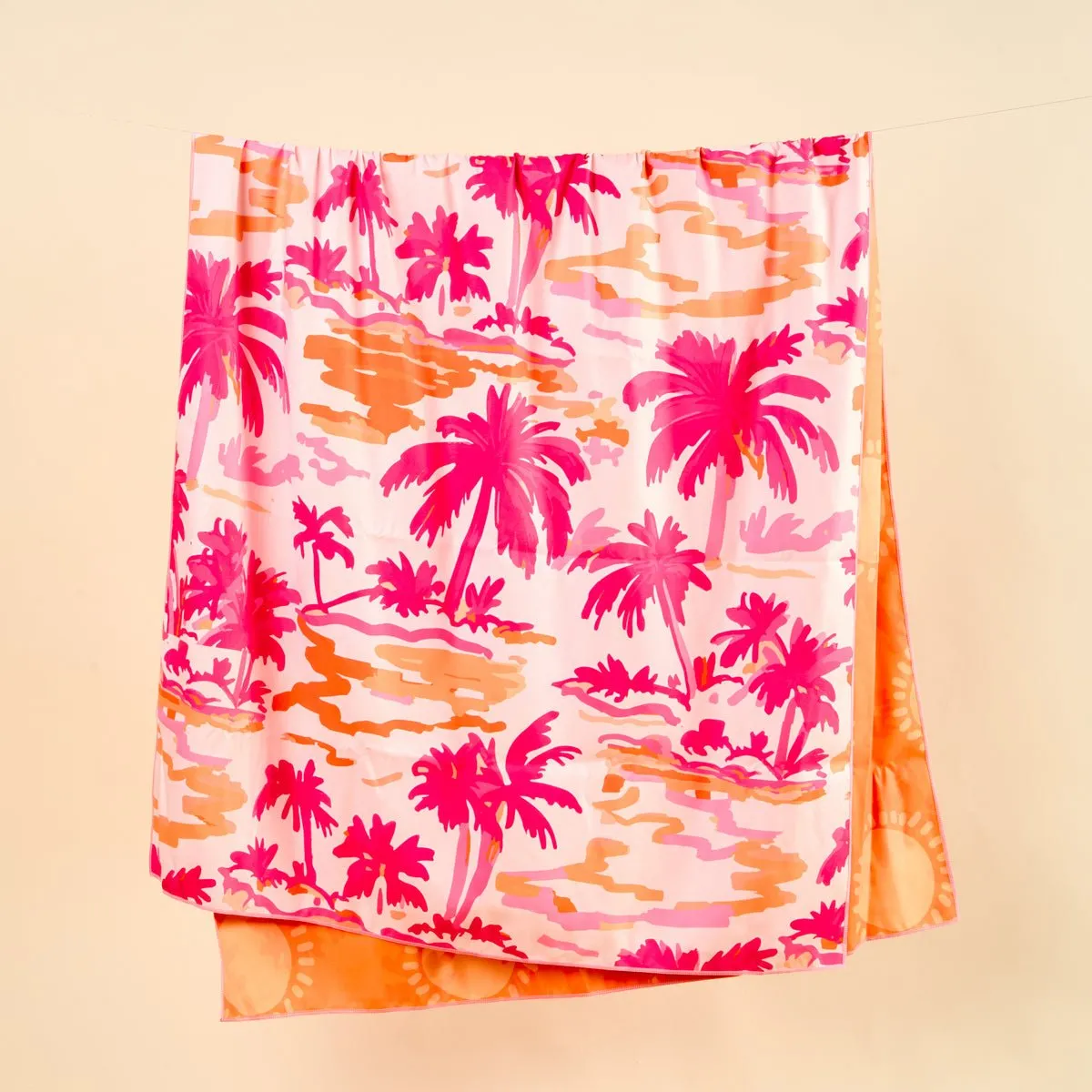 The Darling Effect Quick Dry XL Beach Towel - Paradise Palms