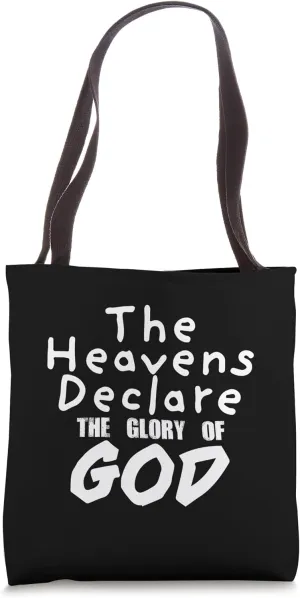 The Heavens Declare the Glory of God Christian Faith School Tote Bag