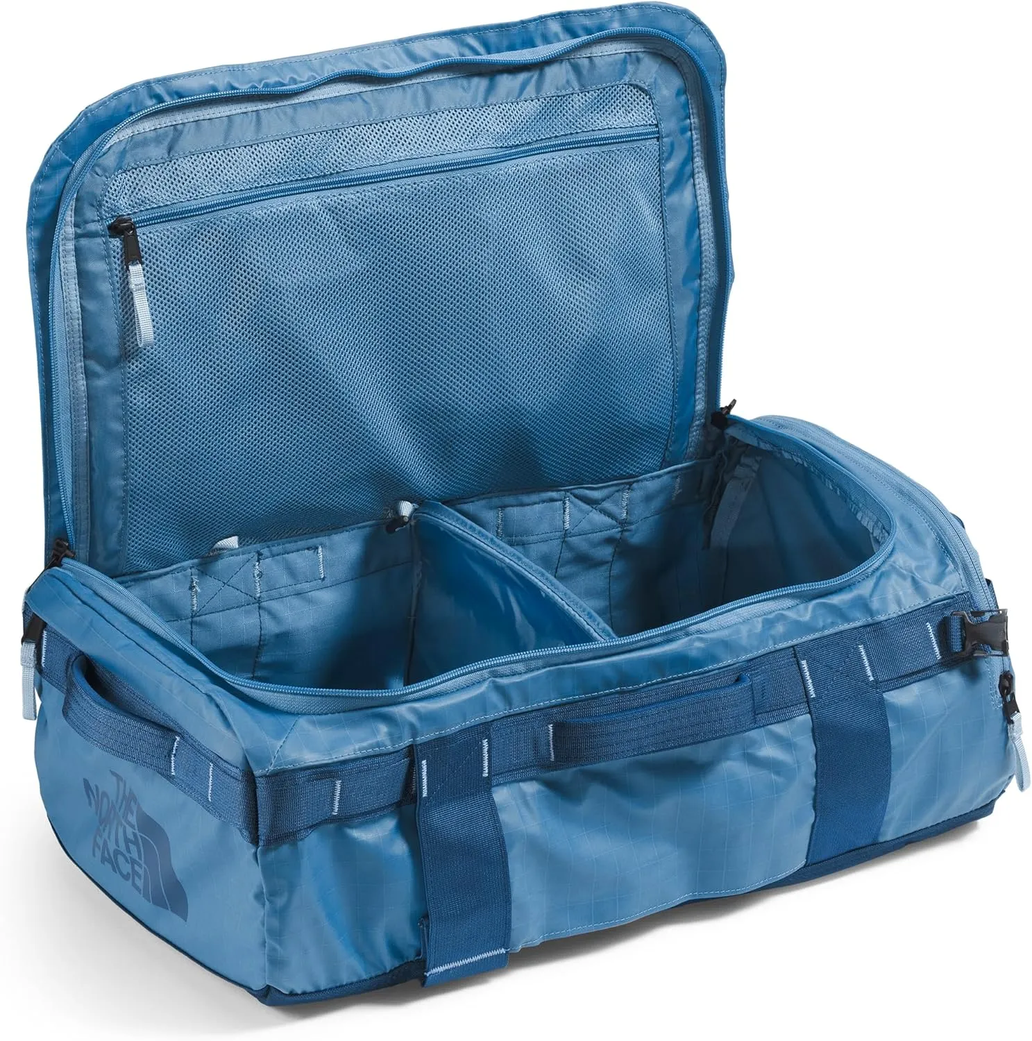 THE NORTH FACE Base Camp Voyager Duffel—32L, Indigo Stone/Steel Blue/Shady Blue, One Size