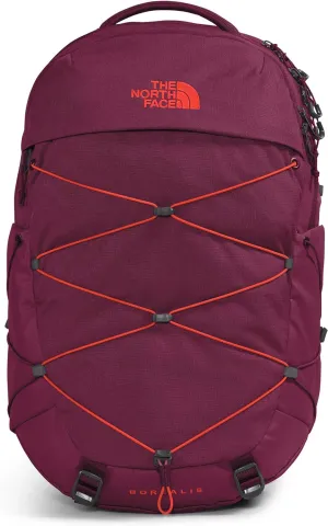 THE NORTH FACE Women's Borealis Commuter Laptop Backpack, Boysenberry Light Heather/Fiery Red, One Size