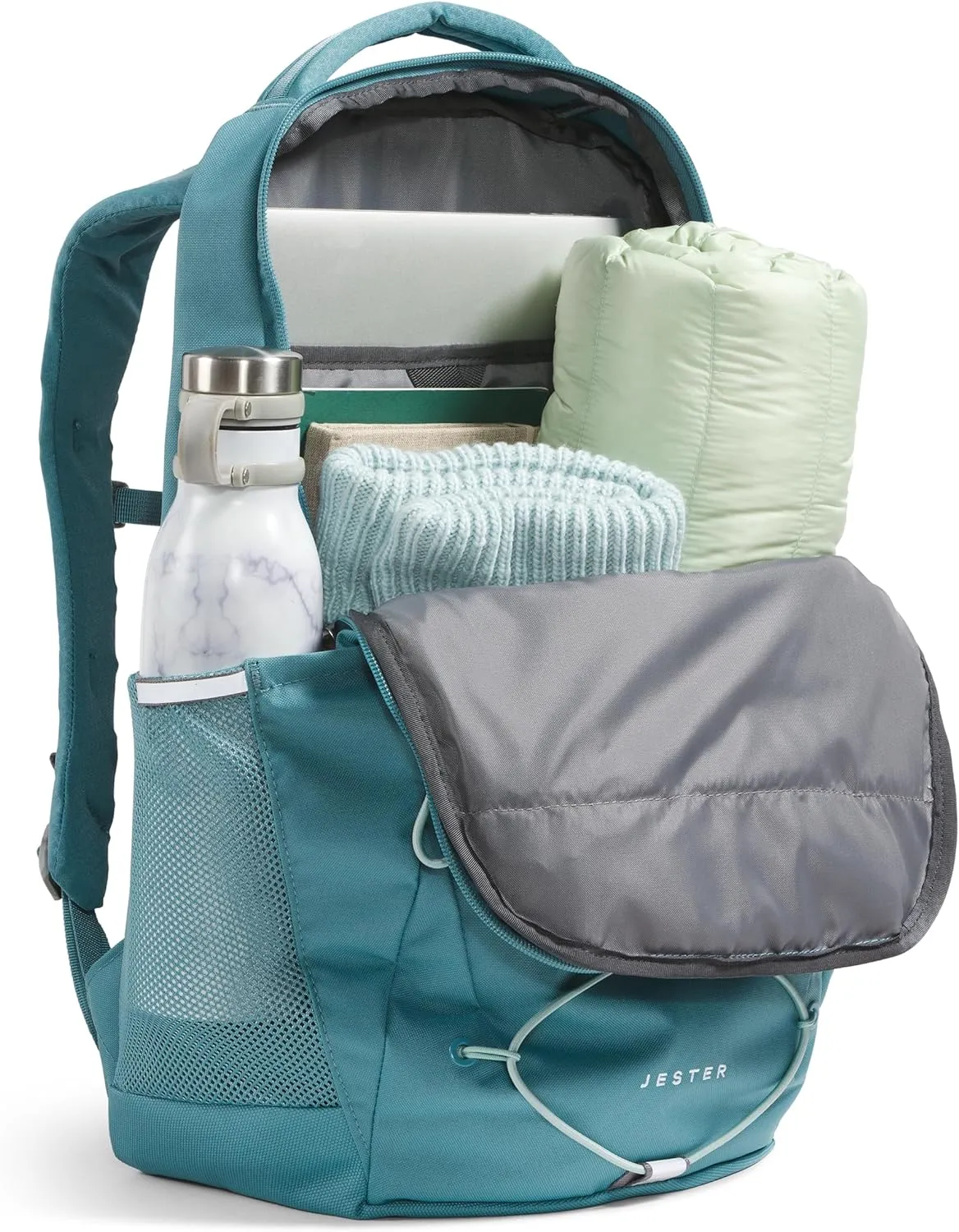 THE NORTH FACE Women's Jester Everyday Laptop Backpack, Algae Blue/Muted Pine, One Size