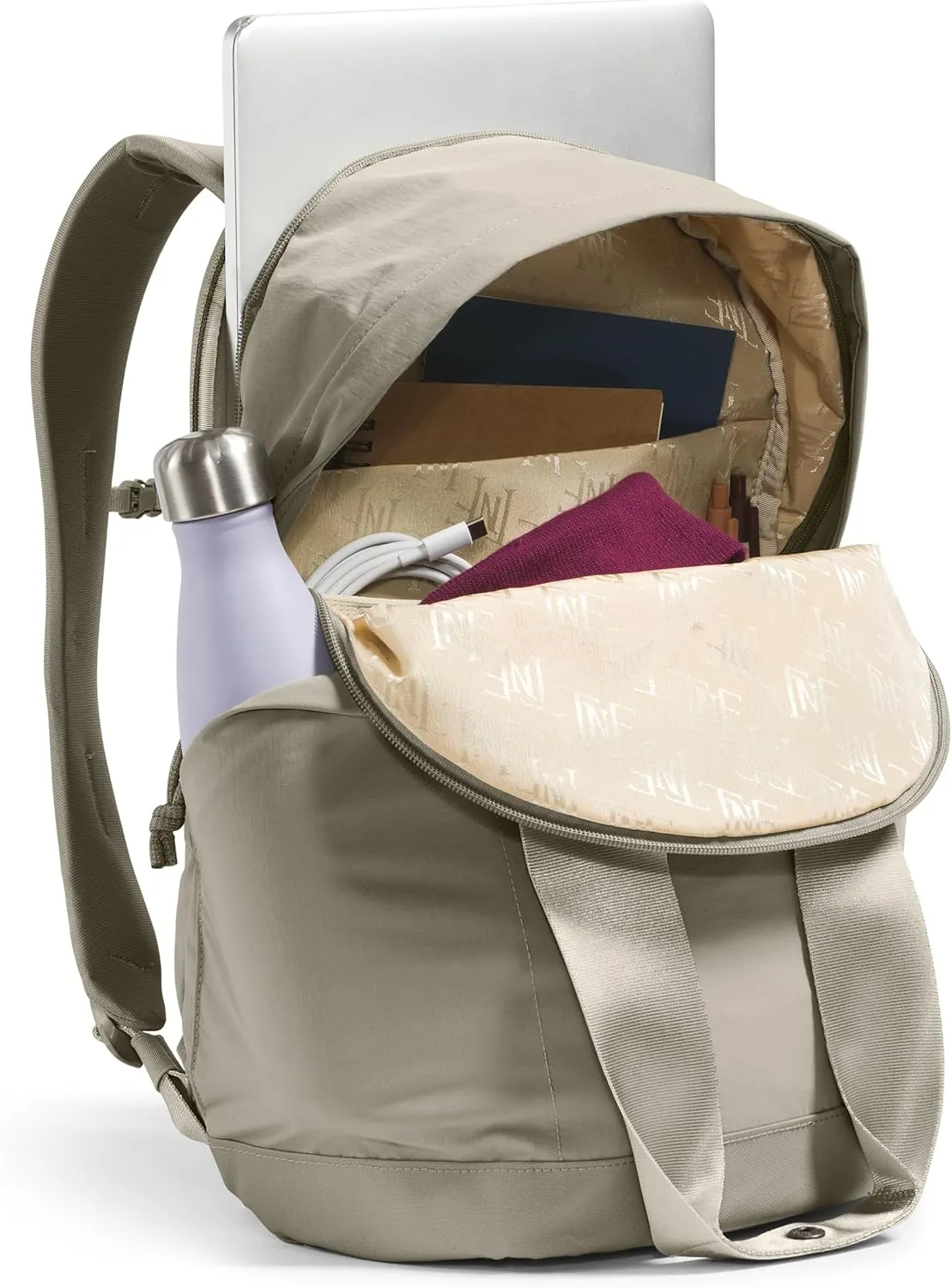 THE NORTH FACE Women's Never Stop Daypack - PFAS Free, Clay Grey, One Size