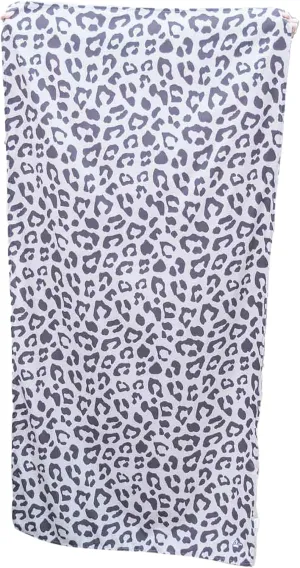 The Royal Standard Microfiber Beach Towel Leopard Black