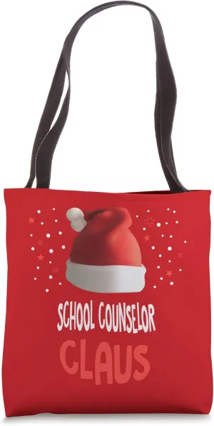 The School Counselor Claus Guidance Counselor Christmas Tote Bag
