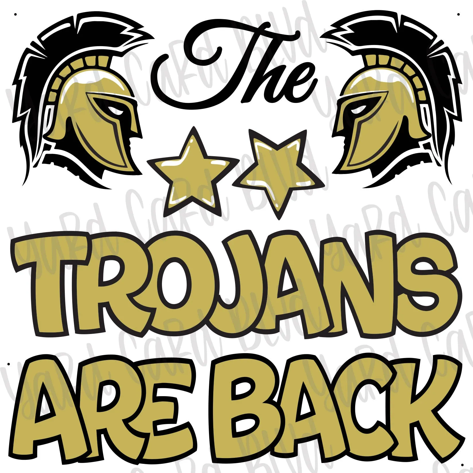 The Trojans Are Back Half Sheet