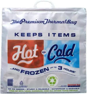 Thermal Cooler, Grocery Size, White