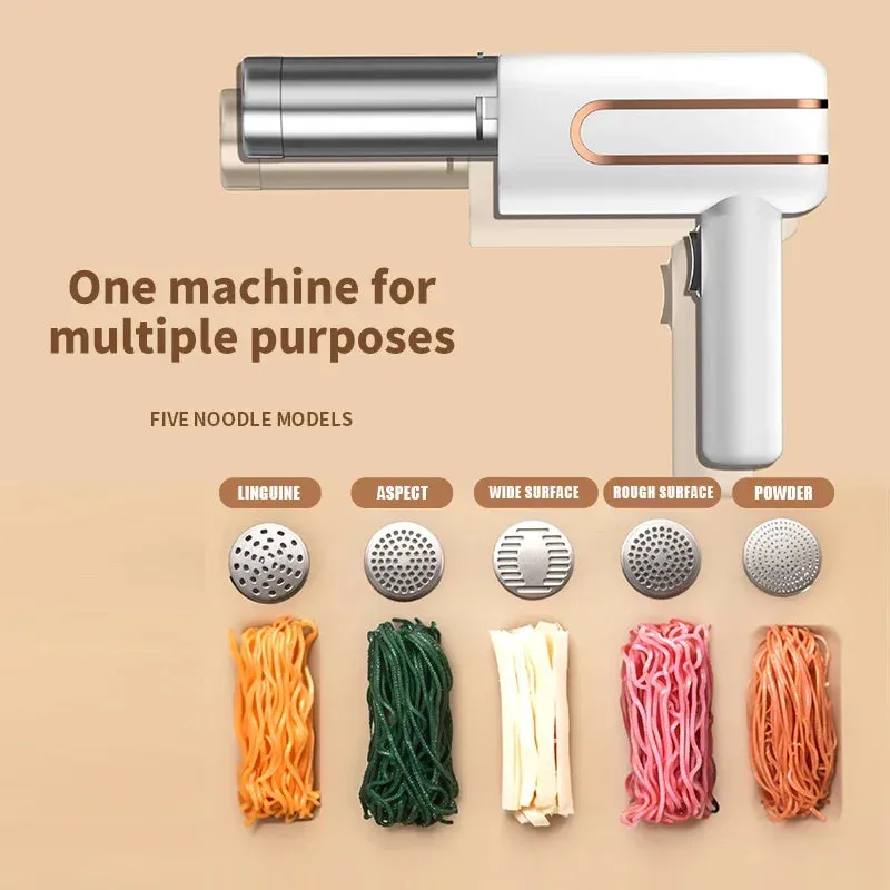 Tinsol Electric Cordless Noodle Maker Portable Noodle Press Home Appliances Outdoor Kitchen Home Breakfast Smart Noodle Maker