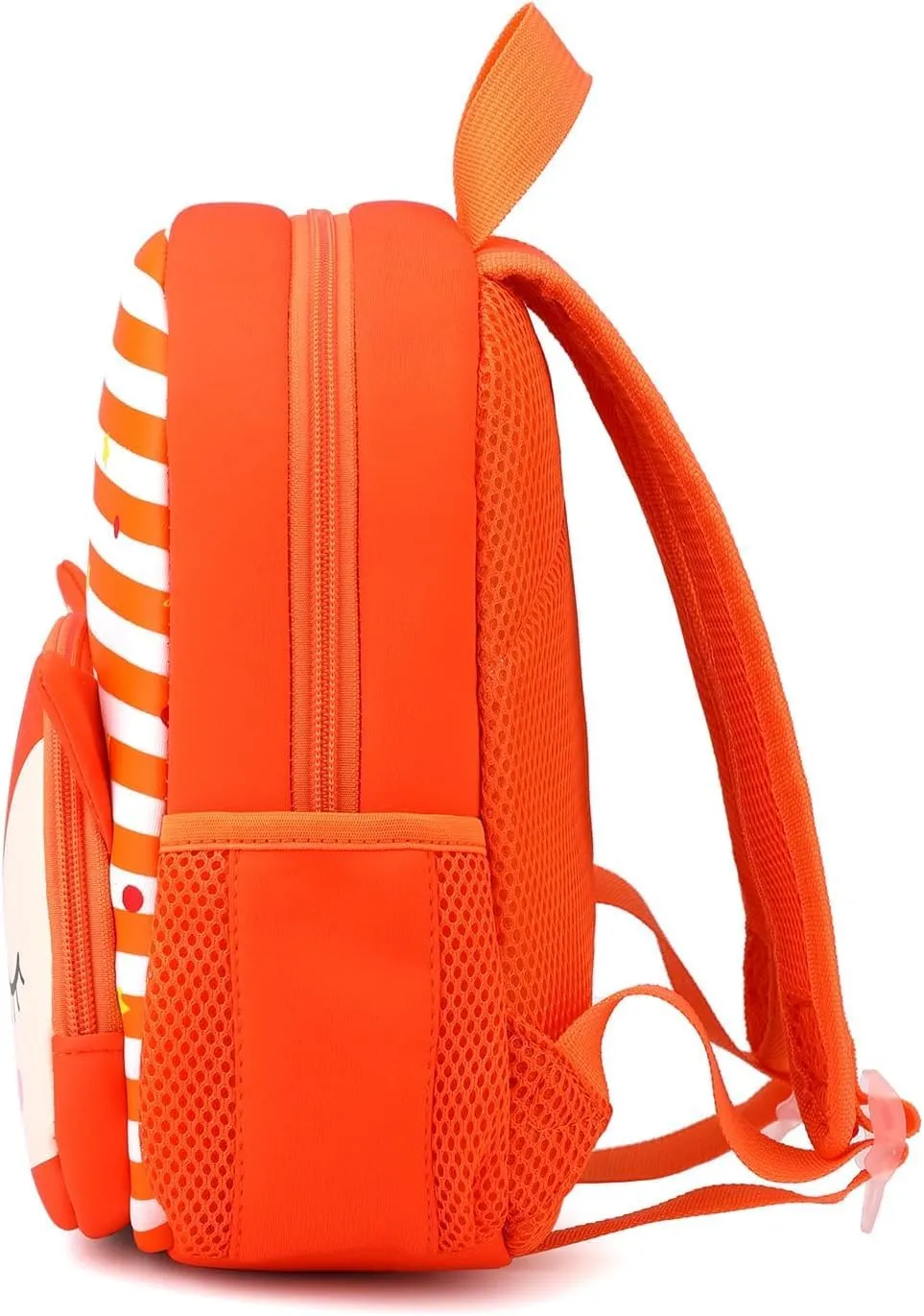 Toddler Backpack Neoprene Zoo Kids Casual Backpack Water Resistance Kindergarten Preschool Bags for Little Boys Girls (Fox Orange)