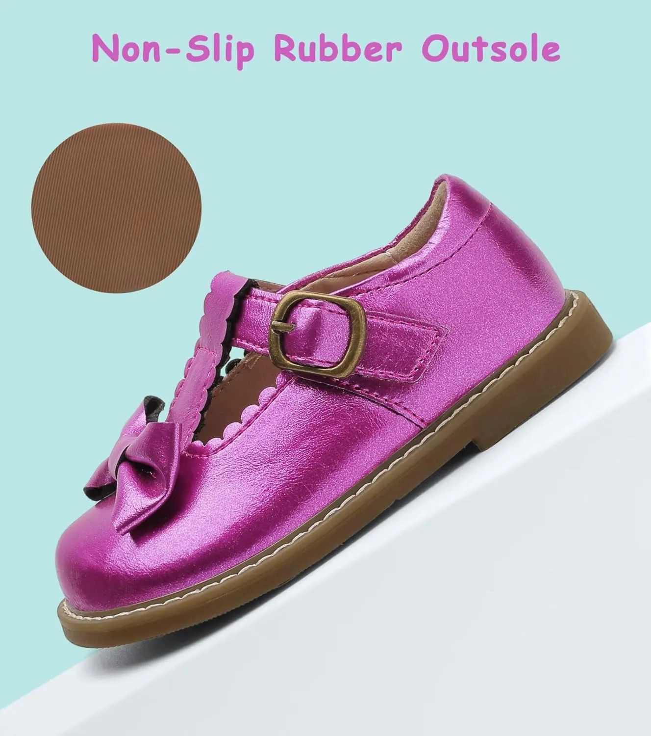 Toddler Girl Mary Jane Dress Shoes-Little Girls School Uniform Shoes