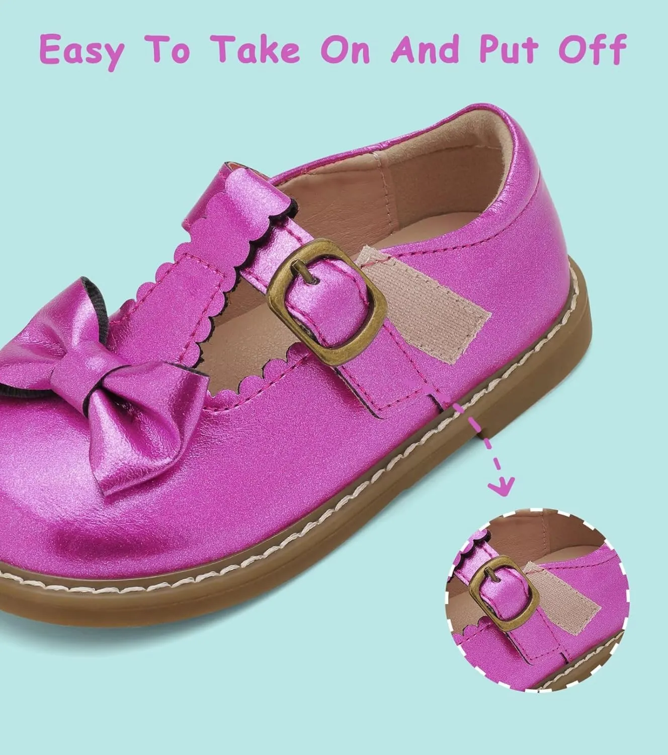 Toddler Girl Mary Jane Dress Shoes-Little Girls School Uniform Shoes