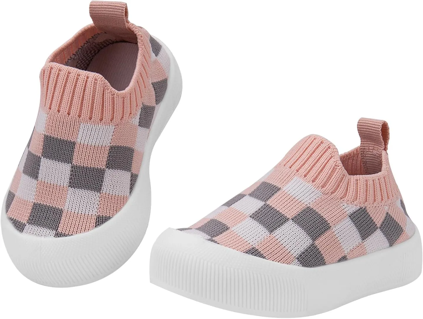 Toddler Summer First Walking Shoes Breathable Non-Slip Soft Sole Wide Toddler Shoes Tennis Sneakers Knitted Mesh Elastic Sock Shoes for Baby Boy Girl Outdoor Indoor Walker Shoes