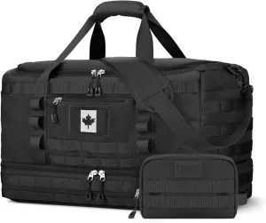 Toiletry & Travel Travel, – Sports Wet Duffle Bag Carry-On for Overnight Men Compartment, with Tactical Bag – for Shoe Weekender Bag & Outdoor Refund policy Pocket Gym Bag Act quickly Military-Style ETRONIK