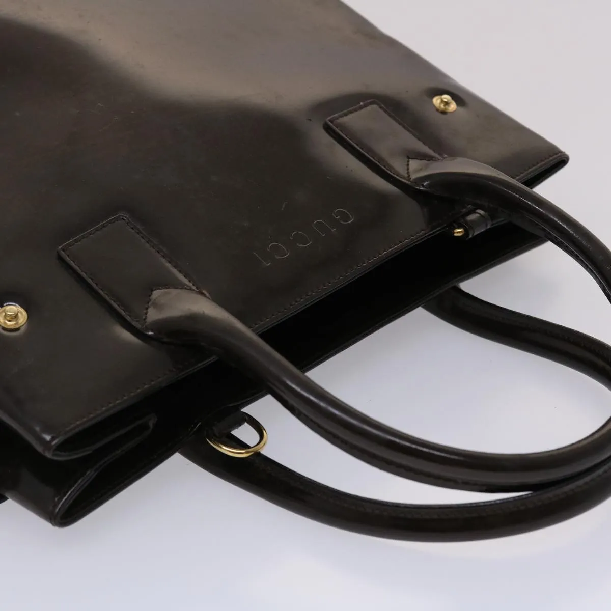 Top-notch service 2way Discounted rates Brown Leather 00011180503 Hand  Bag ti1151 GUCCI Shoulder Bag