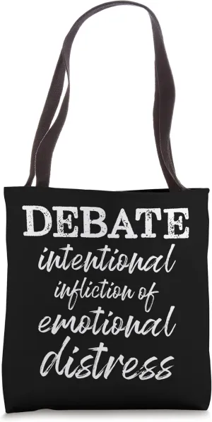 Topicality College Debaters Speech High School Debate Team Tote Bag