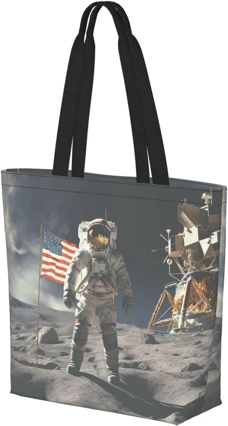 Tote Bag for Women Grocery Bag Reusable Shopping Bag Beautiful Fireworks Handbag Foldable Shoulder Bag