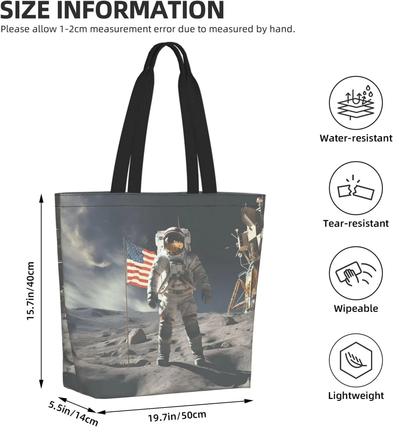Tote Bag for Women Grocery Bag Reusable Shopping Bag Beautiful Fireworks Handbag Foldable Shoulder Bag